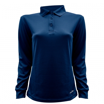 POLERA MUJER PIQUE COOLDRY AZUL MARINO KUMEN