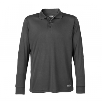 POLERA PIQUE COOLDRY MANGA LARGA GRIS KUMEN